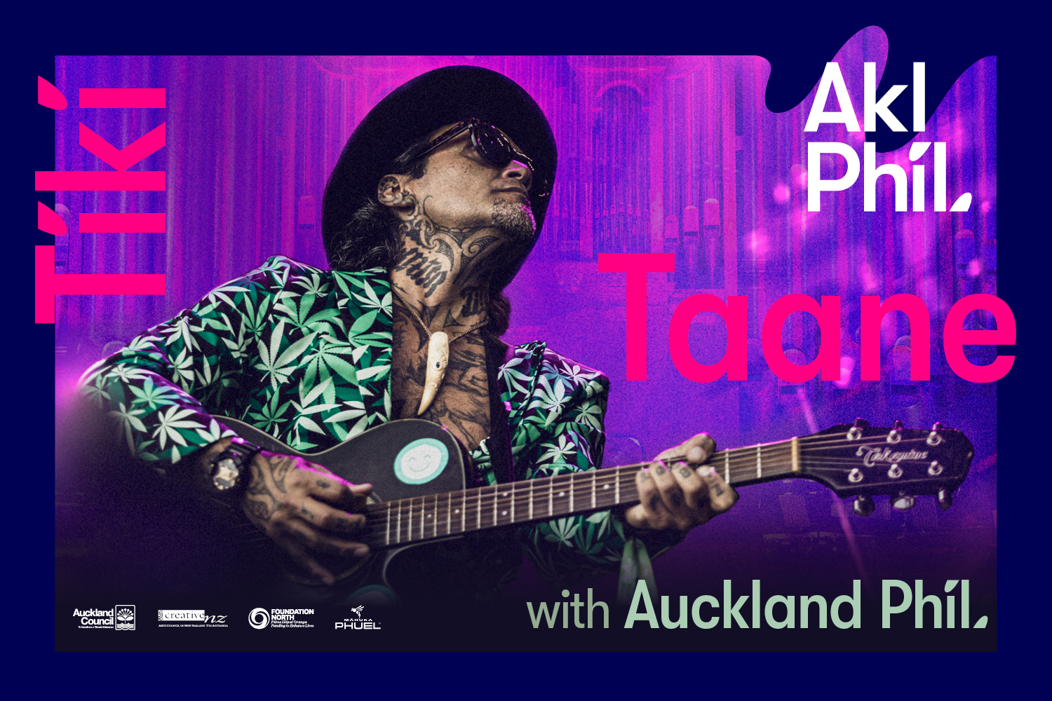 Tiki Taane with Auckland Phil