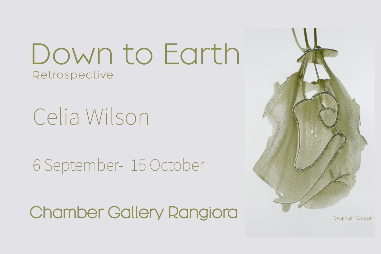 Down to Earth-retrospective, Celia Wilson