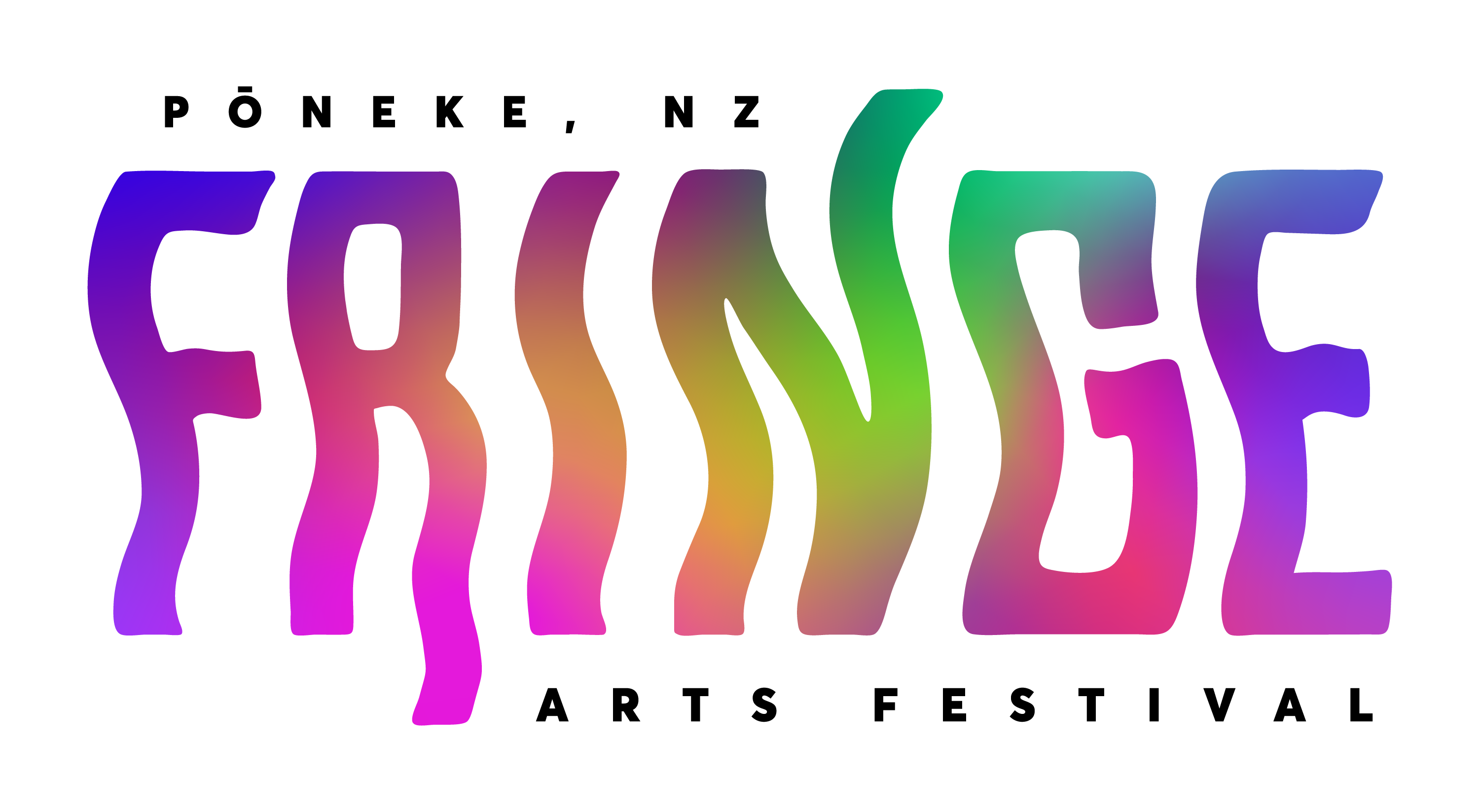 Fringe 2026 Full Gradient Black Text