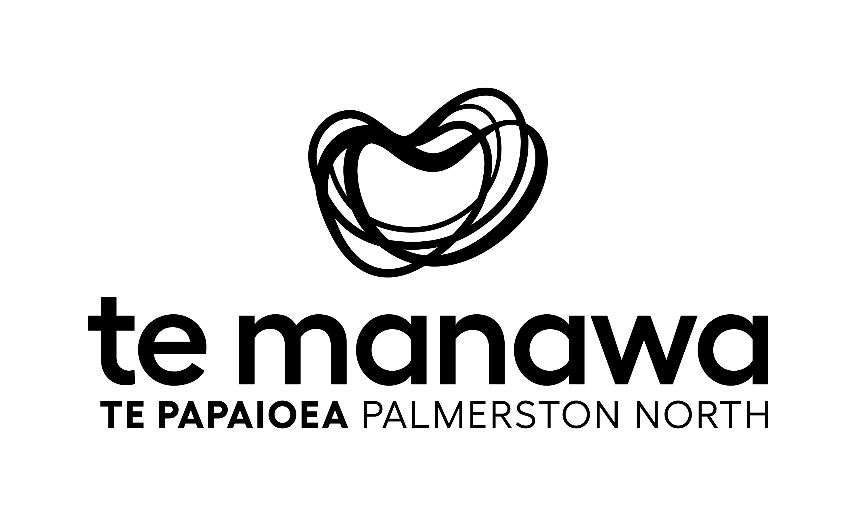 Te Manawa logo stacked black